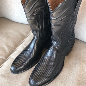 Cowboy Boots black lizard Tecovas